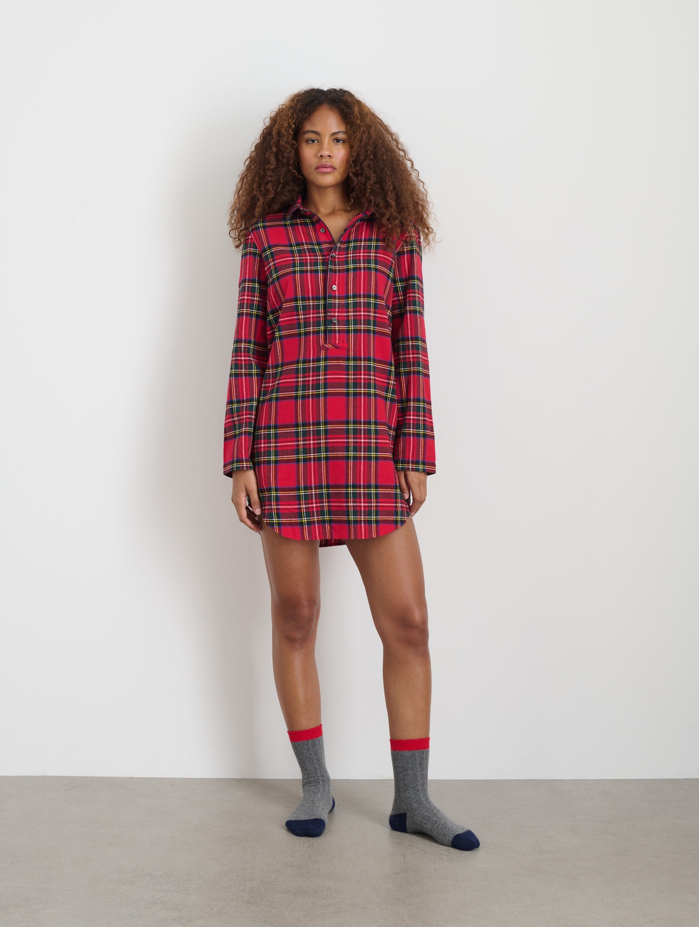 P'Jimmies Night Shirt in Flannel