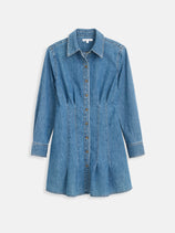 Camille Shirtdress In Denim