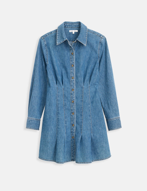 Camille Shirtdress In Denim