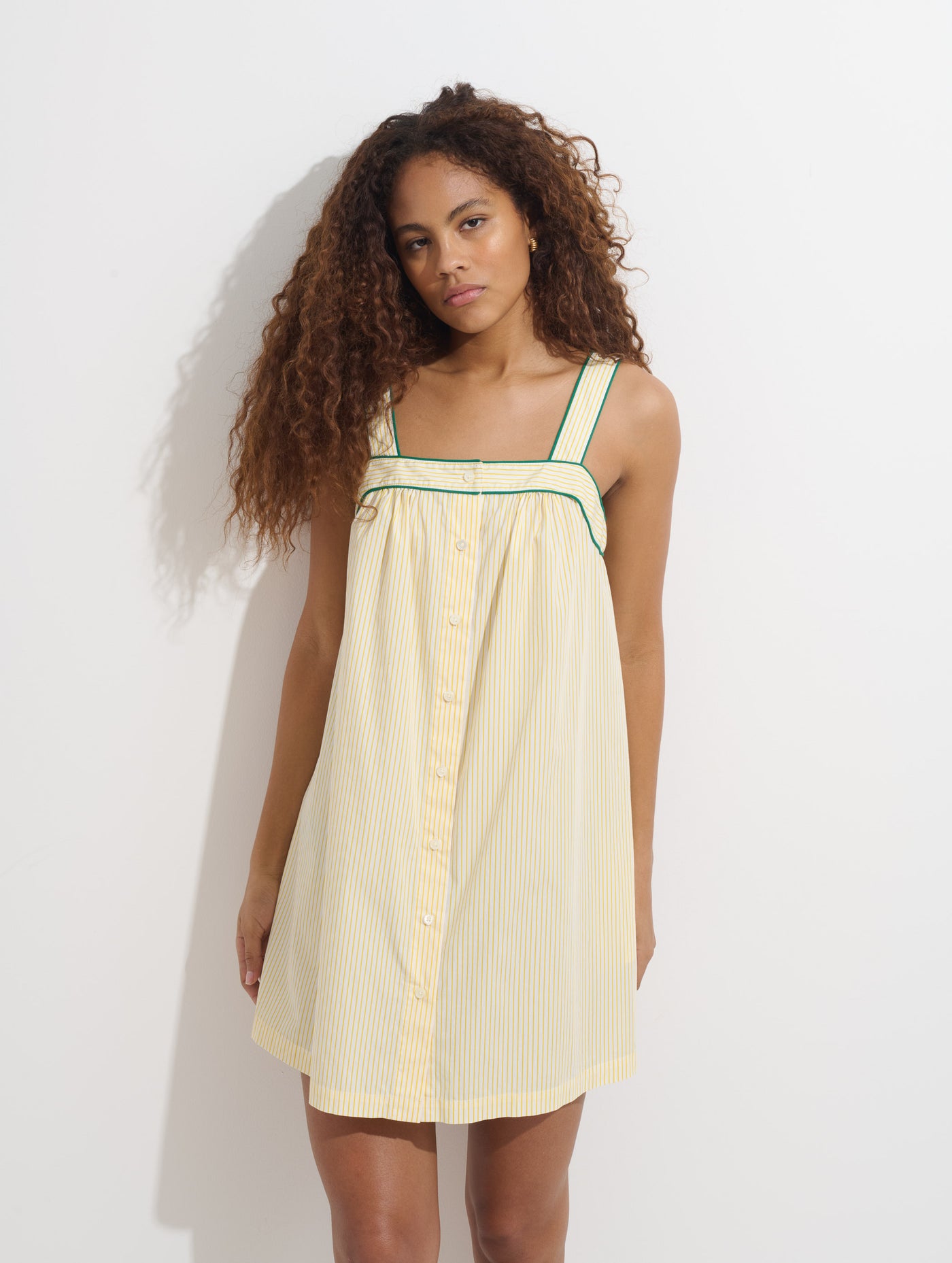 P'Jimmies Sleep Cami Dress In Stripe