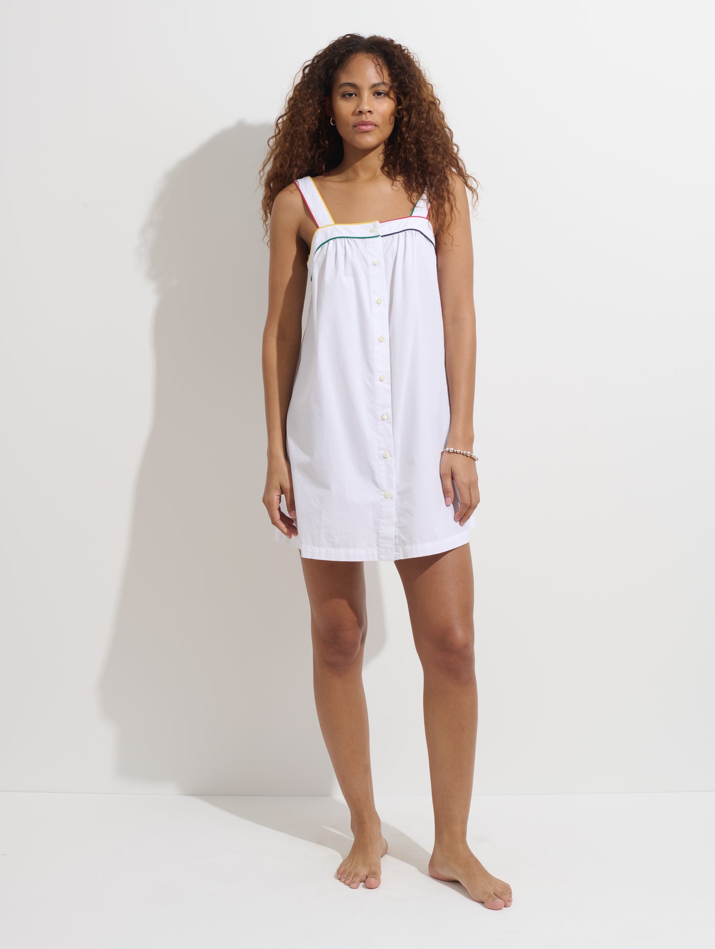 P'Jimmies Sleep Cami Dress In Solid
