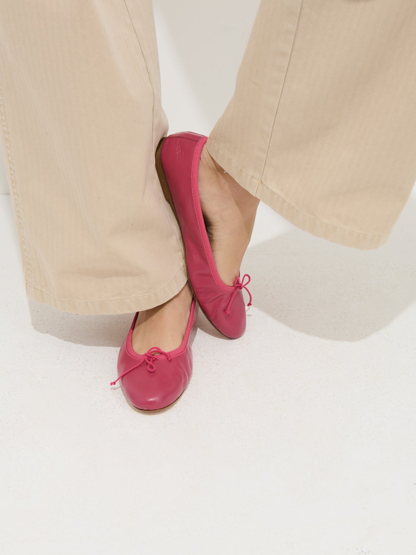 Prince Street Ballet Flat in Leather