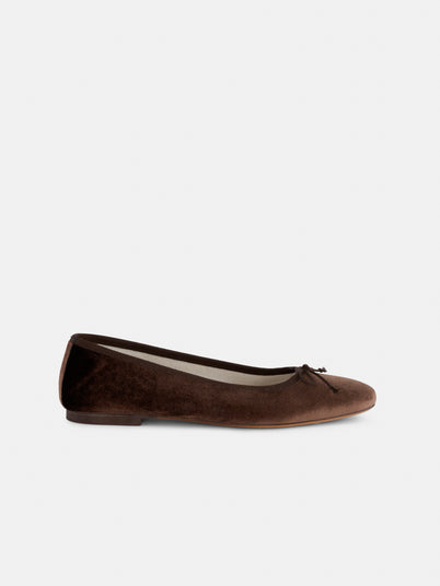 Prince Street Ballet Flat in Velvet