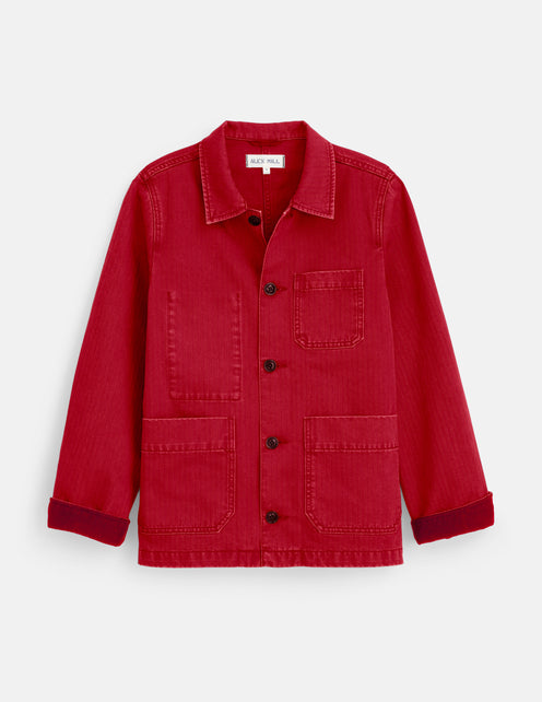 Britt Work Jacket In Herringbone