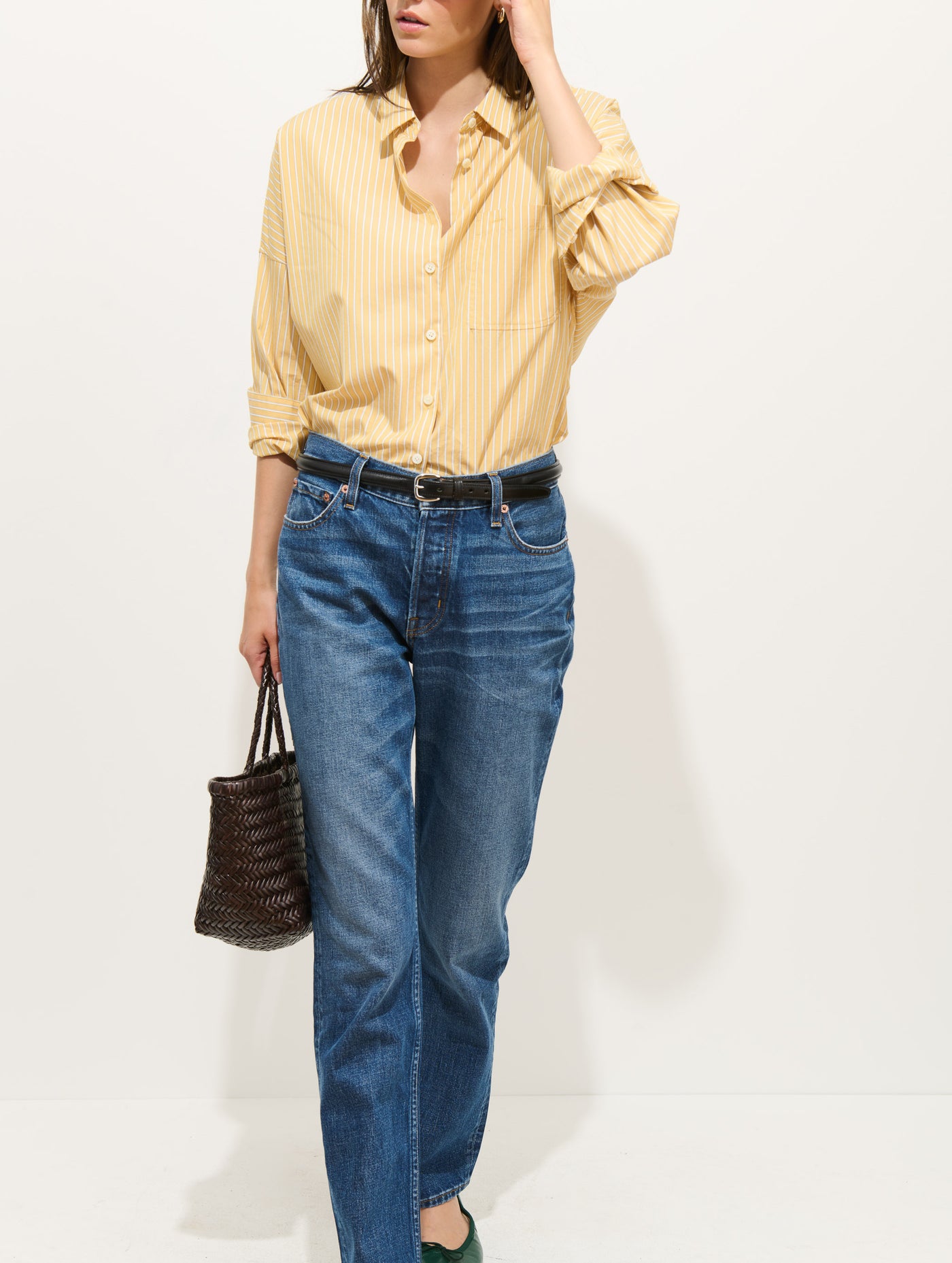 Jo Striped Shirt In Cotton Poplin