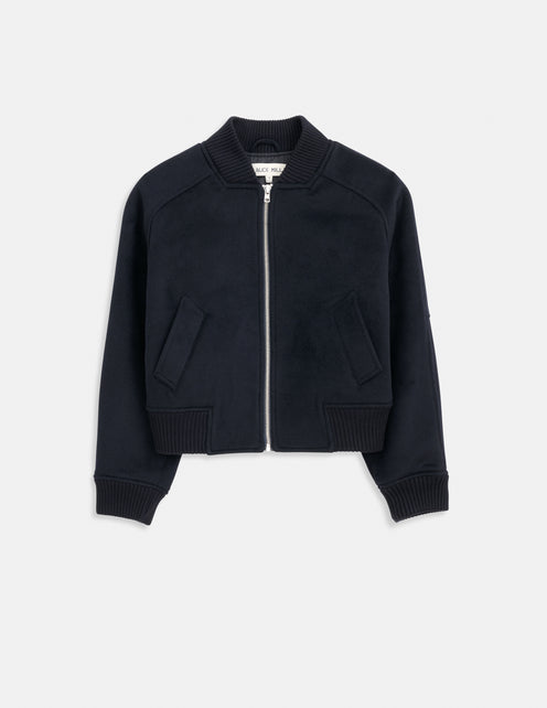 Bowery Street Jacket In Double Face Wool