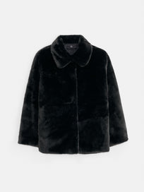 Duane St Jacket In Faux Fur