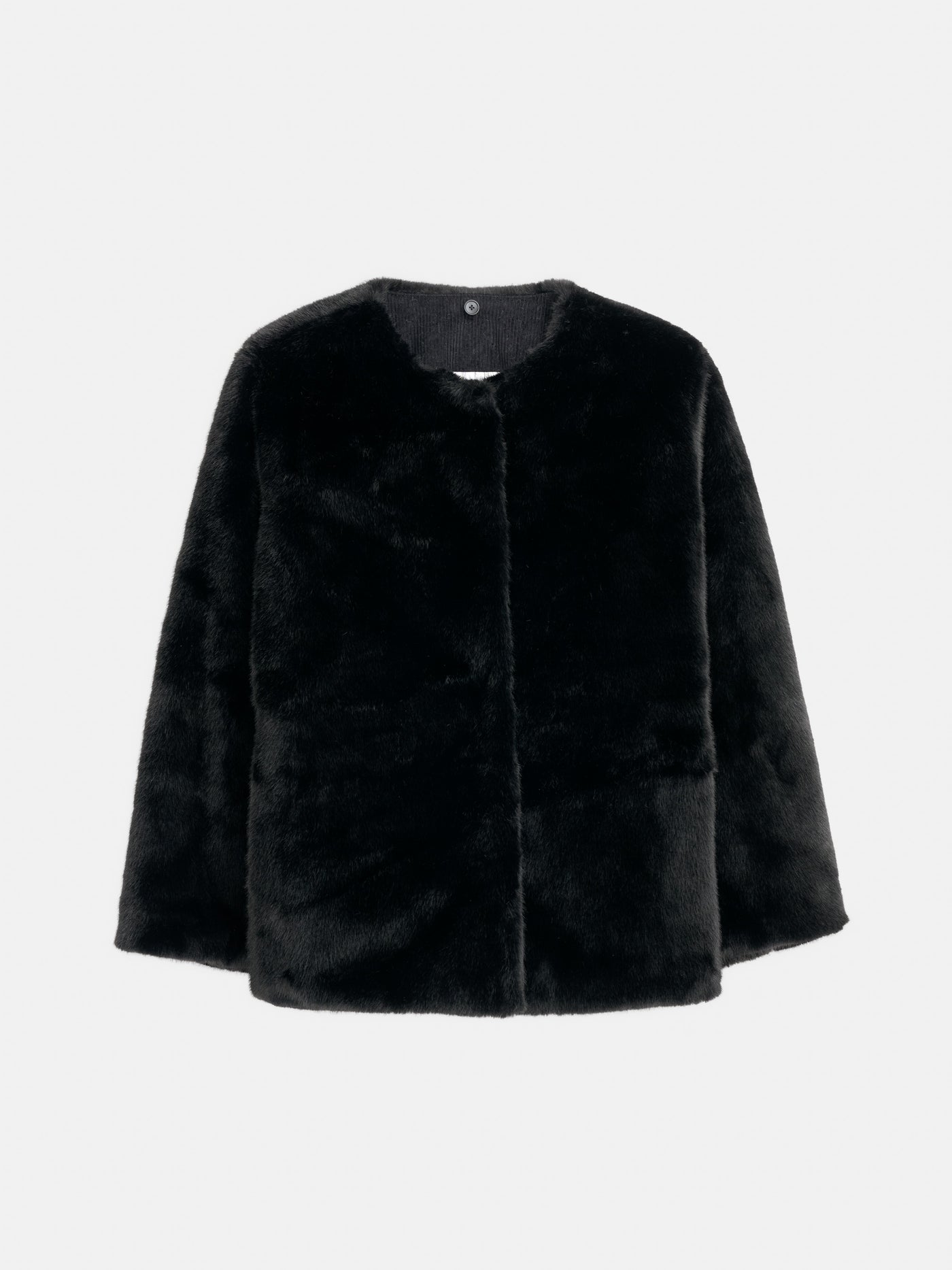 Duane St Jacket In Faux Fur