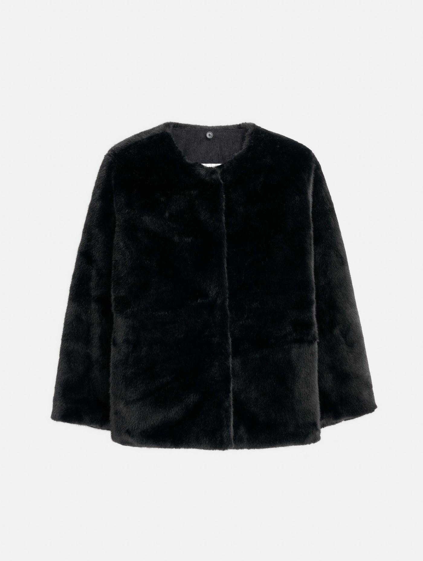 Duane St Jacket In Faux Fur