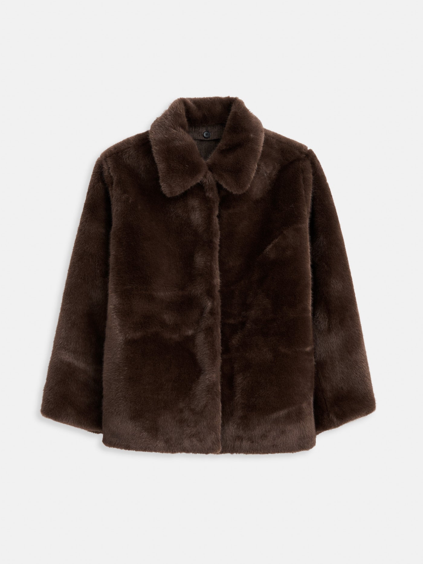 Duane St Jacket In Faux Fur