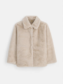 Duane St Jacket in Faux Fur