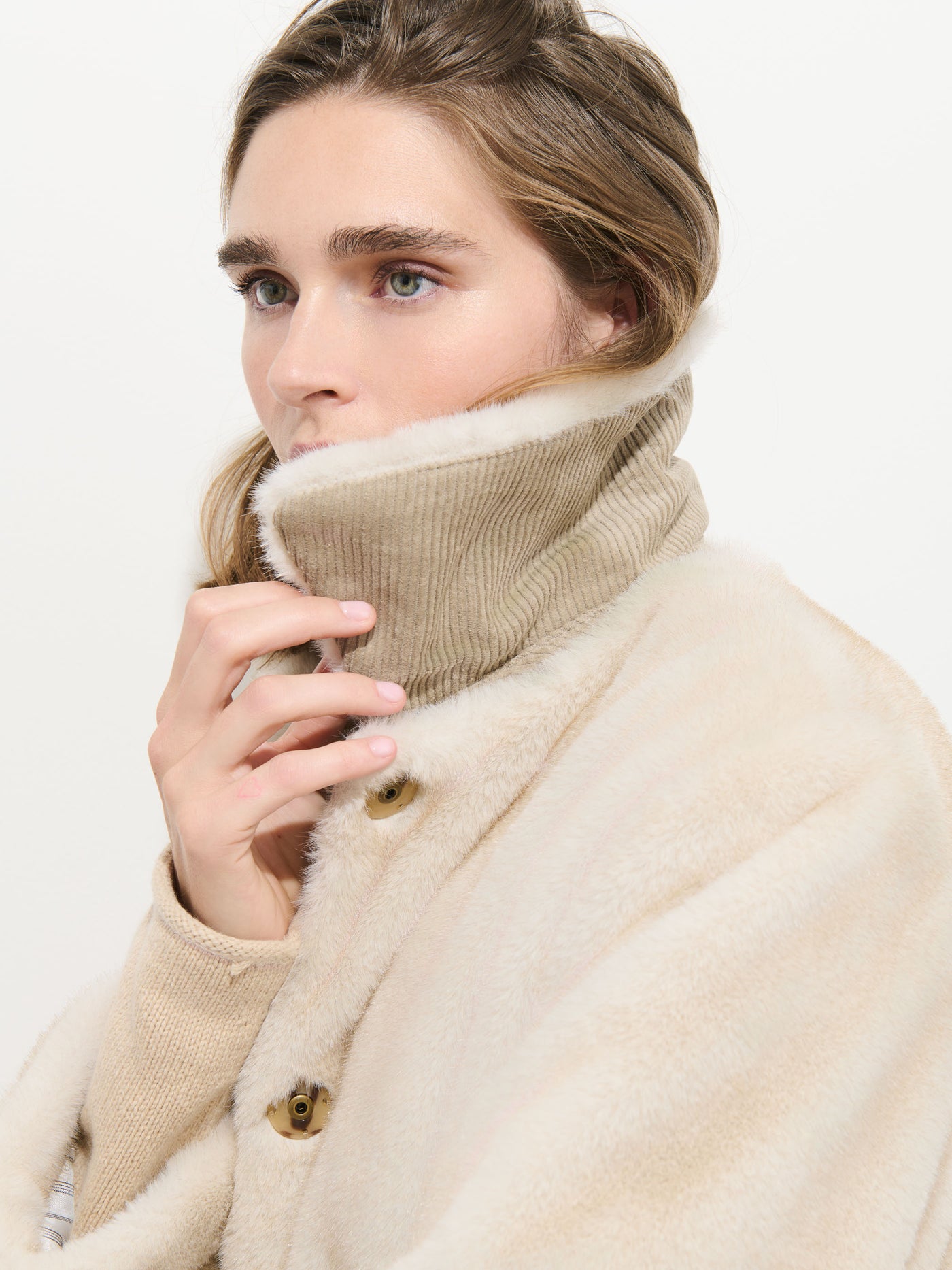 Duane St Jacket in Faux Fur