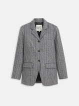 Chalkstripe Primrose Blazer In Wool