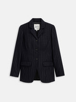 Chalkstripe Primrose Blazer In Wool