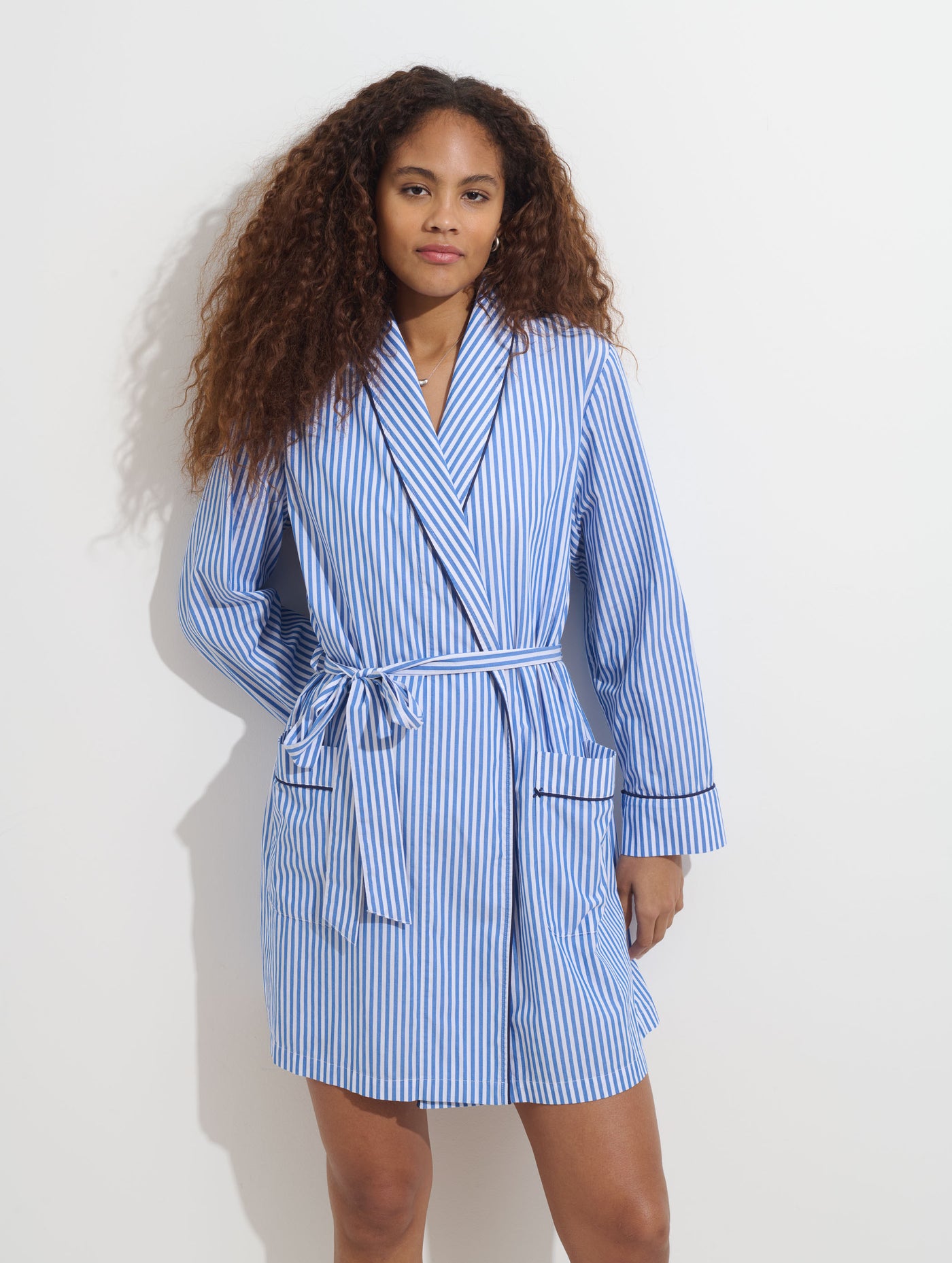 P'Jimmies Sleep Robe In Stripe