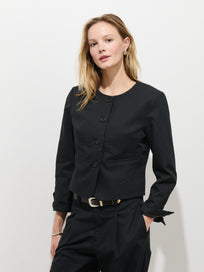 Soho Jacket In Cotton Linen