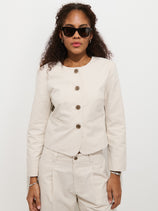 Soho Jacket In Cotton Linen