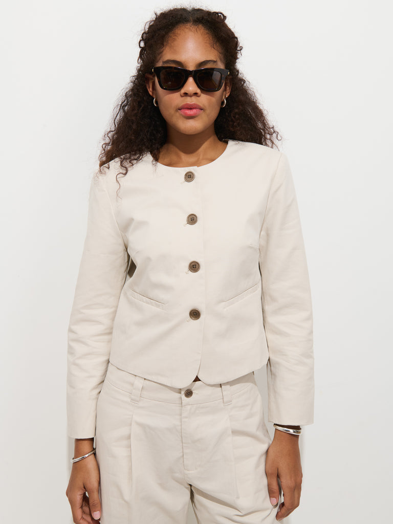 Soho Jacket In Cotton Linen