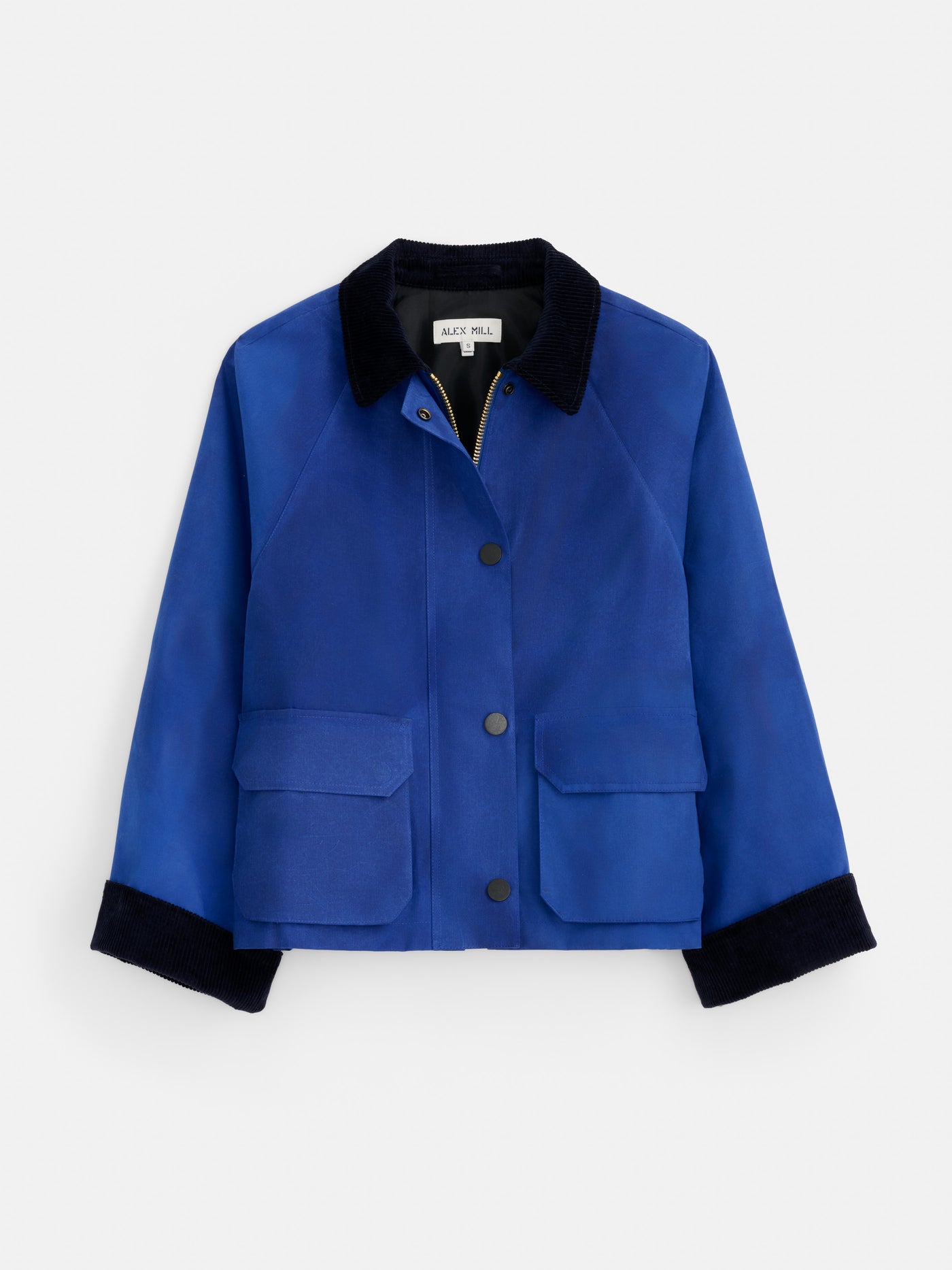 Chiltern Cropped Jacket In Waxed Canvas