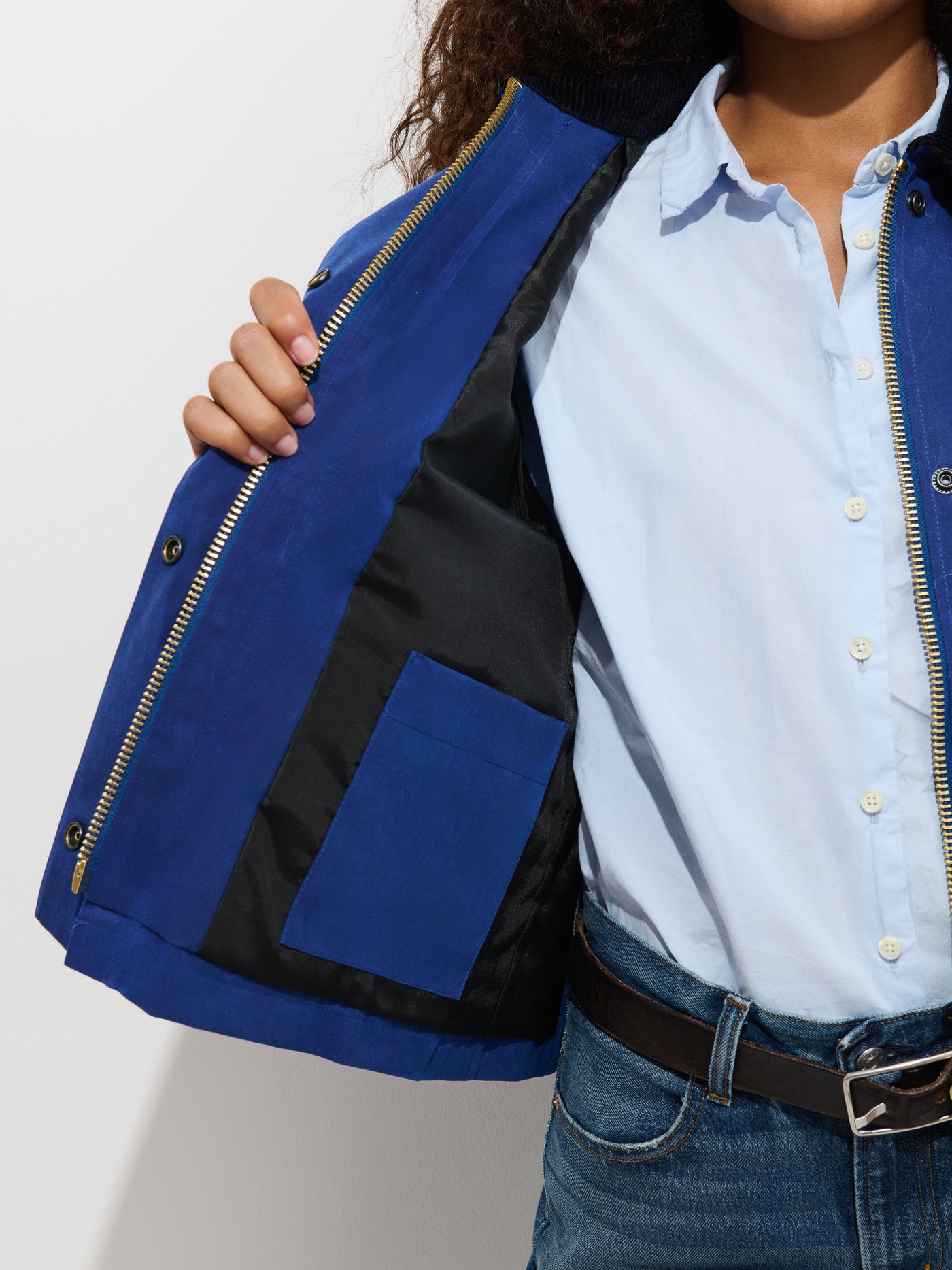Chiltern Cropped Jacket In Waxed Canvas