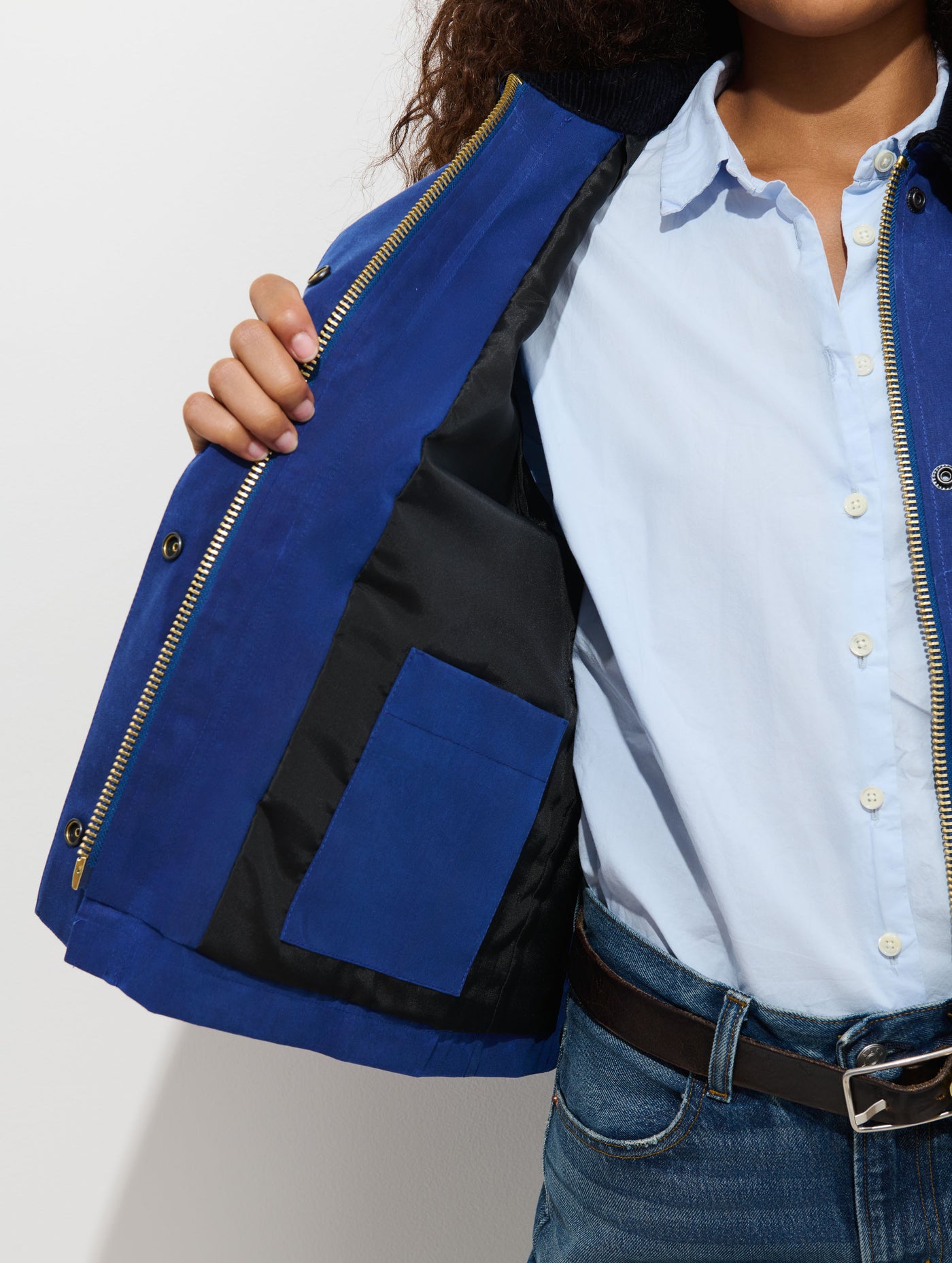 Chiltern Cropped Jacket In Waxed Canvas