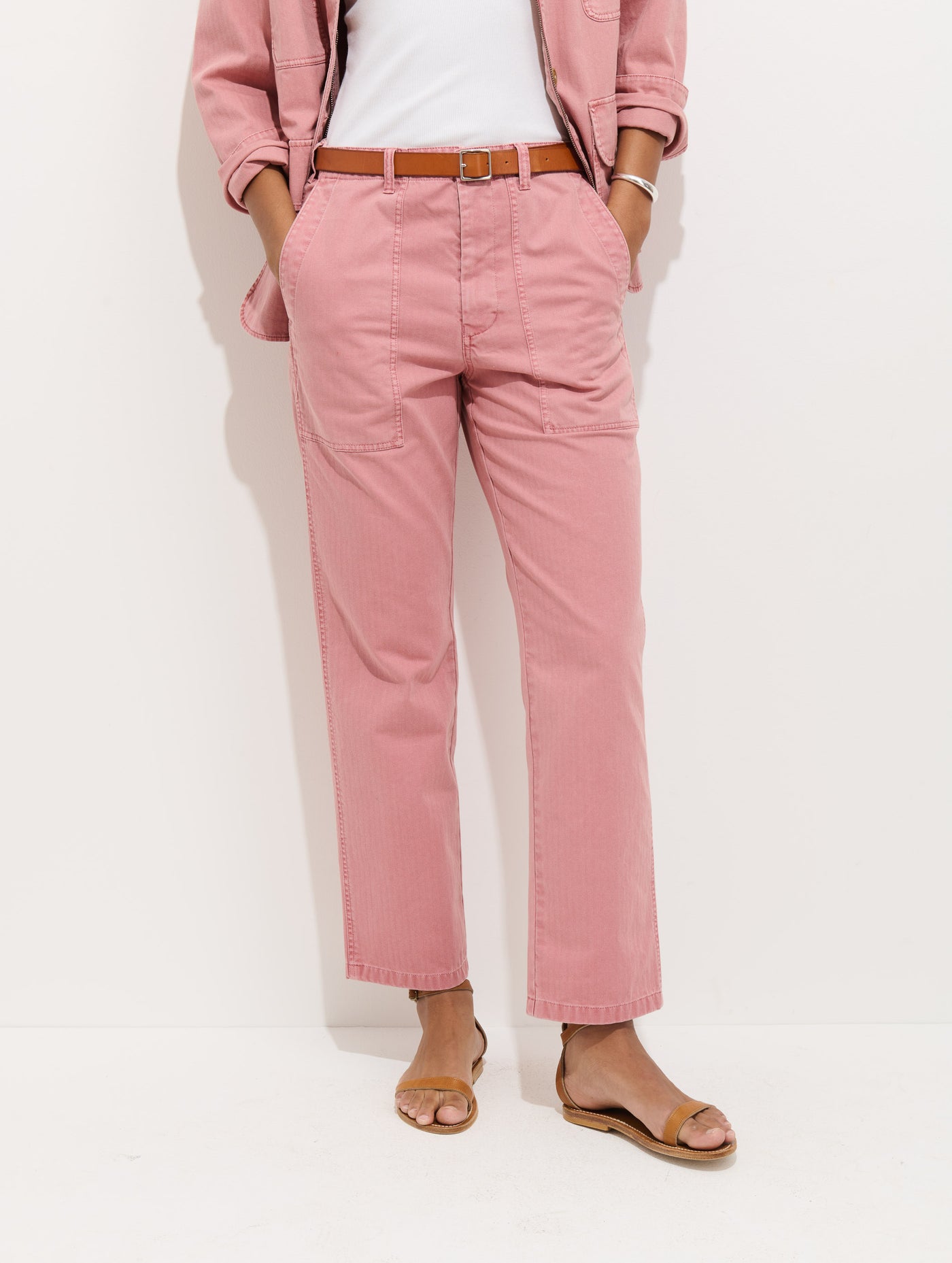 Neil Pant In Herringbone