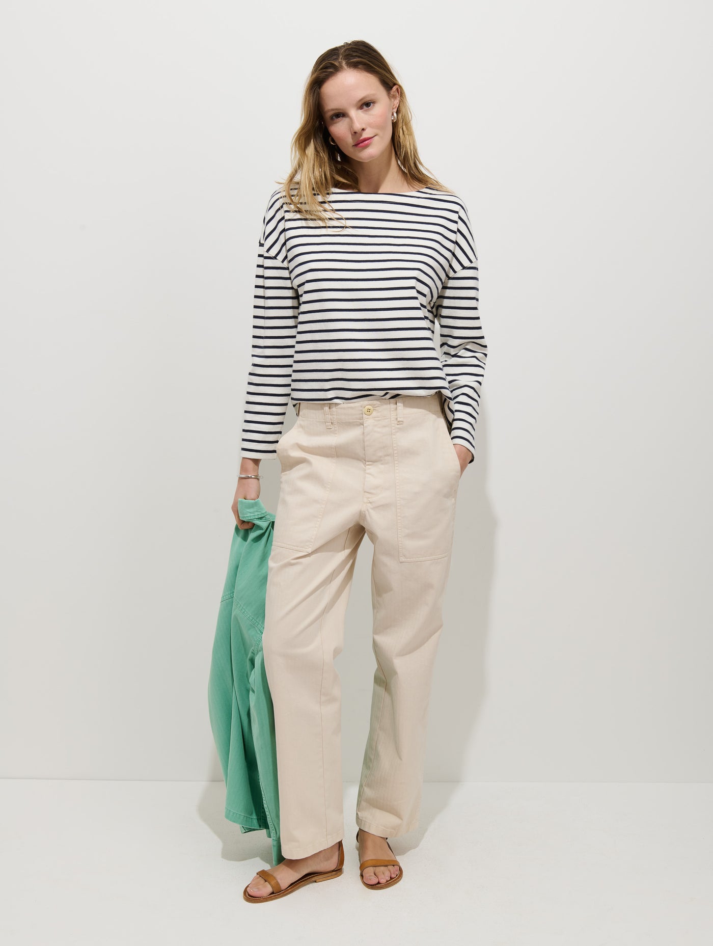 Avignon Striped Tee In Cotton