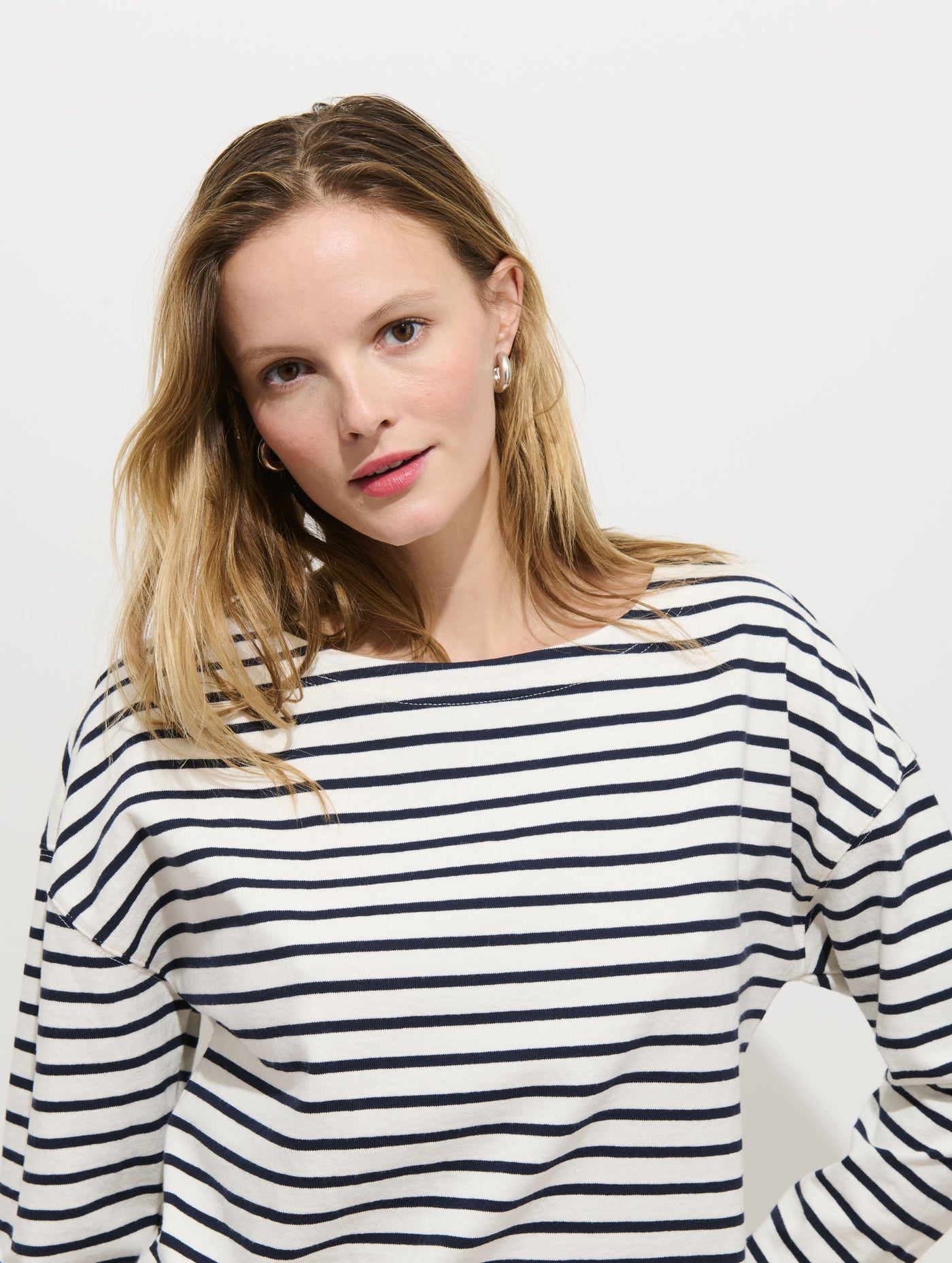 Avignon Striped Tee In Cotton