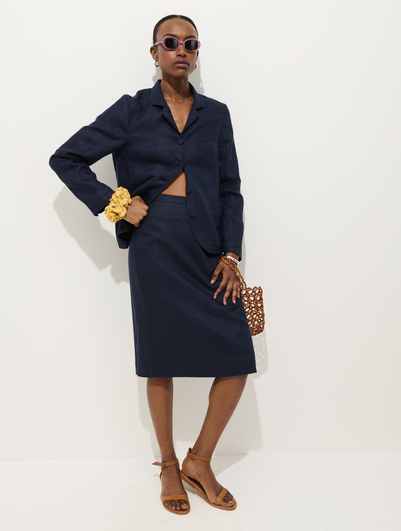 Lafayette Jacket In Linen Navy / M | Alex Mill Lafayette Jacket In Linen Navy / M | Alex Mill