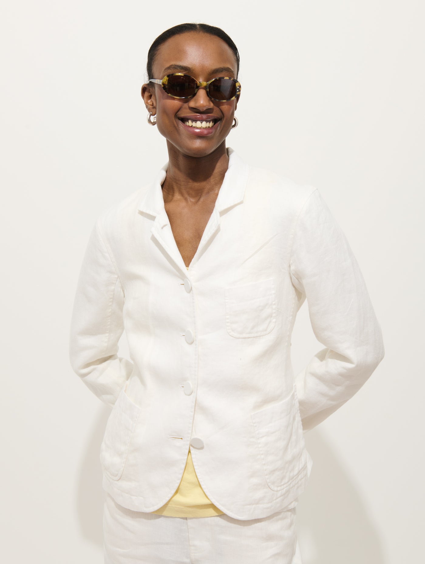 Lafayette Jacket In Linen Off White / XS | Alex Mill Lafayette Jacket In Linen Off White / XS | Alex Mill