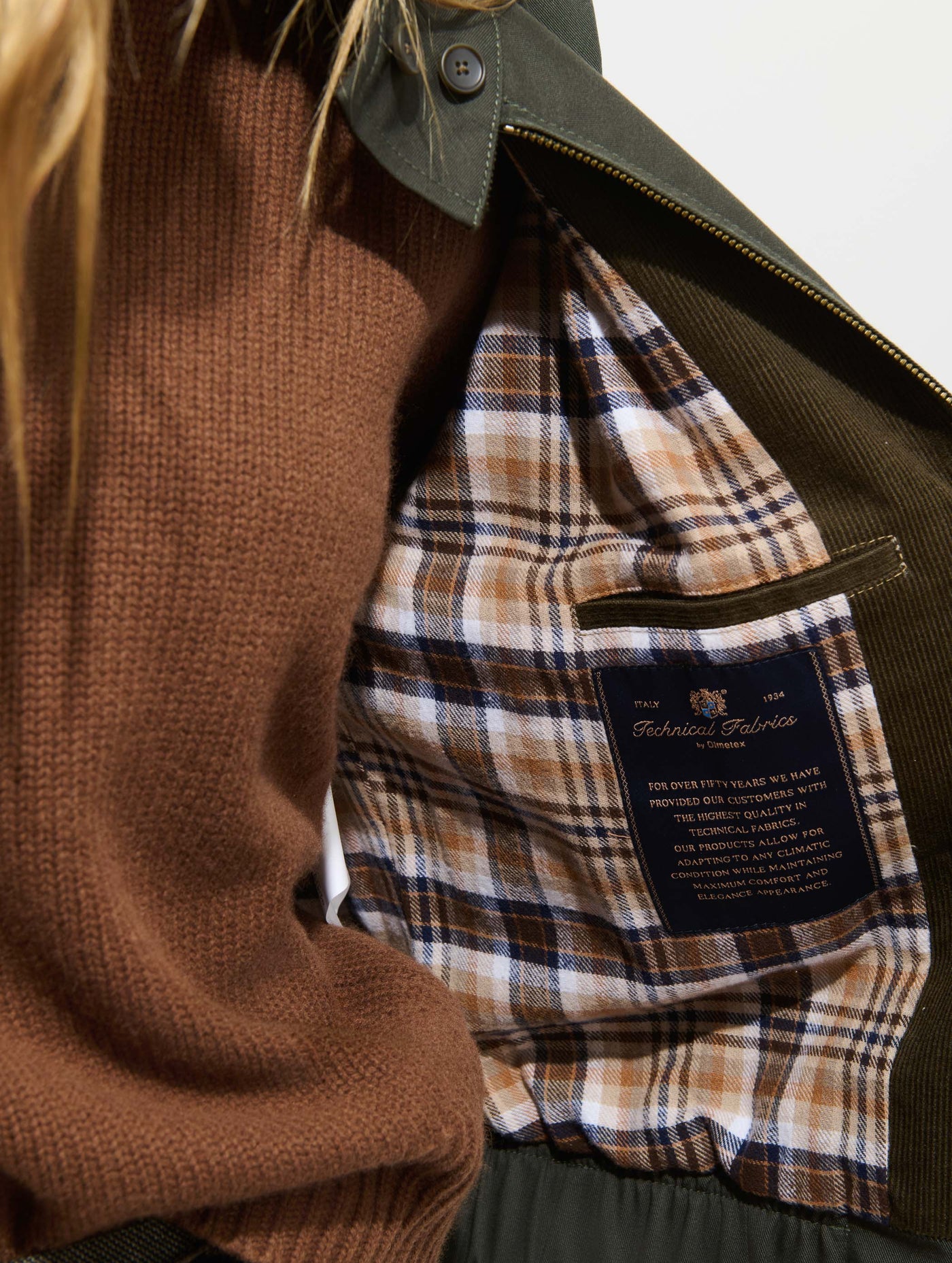 Brighton Zip Jacket in Twill Gabardine