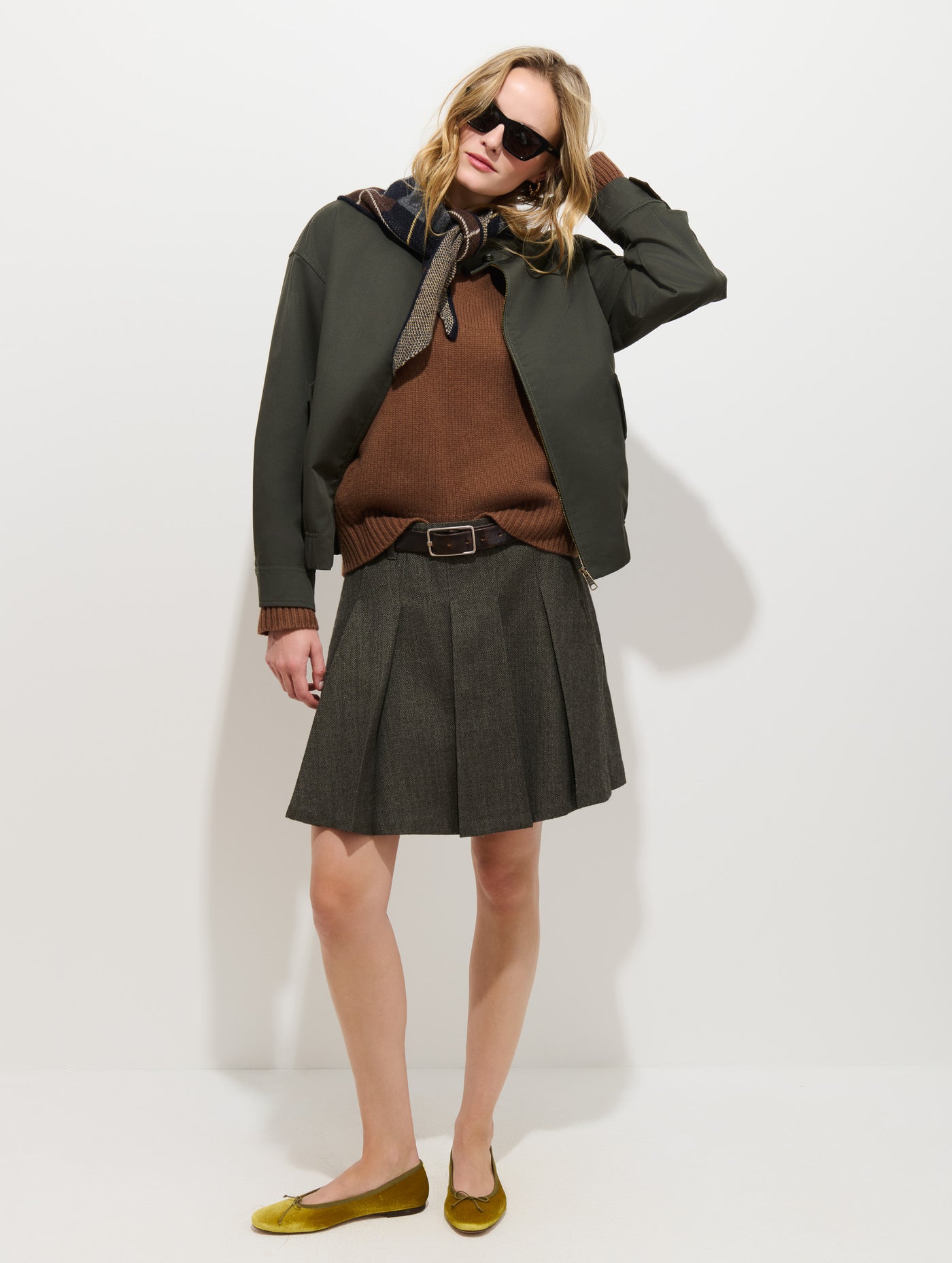 Brighton Zip Jacket in Twill Gabardine