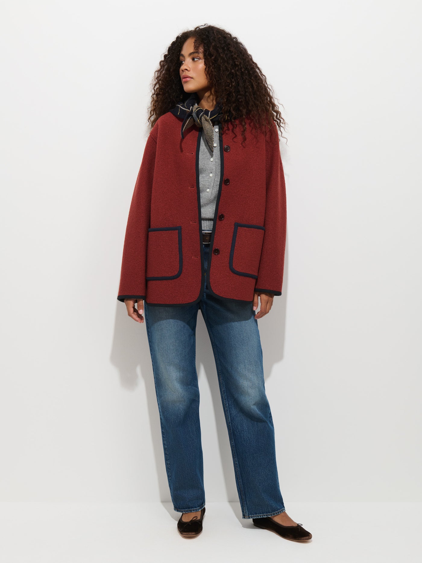 Cambridge Jacket in Boiled Wool