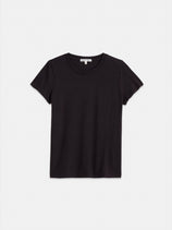 Prospect Tee In Broken Cotton Jersey In Black