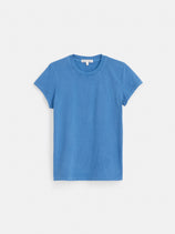 Prospect Tee In Broken Cotton Jersey In Washed Cobalt