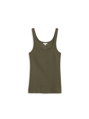 365 Ribbed Tank In Army Olive
