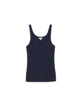 365 Ribbed Tank In Dark Navy