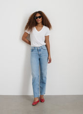 Jane Mid Rise Straight Jean