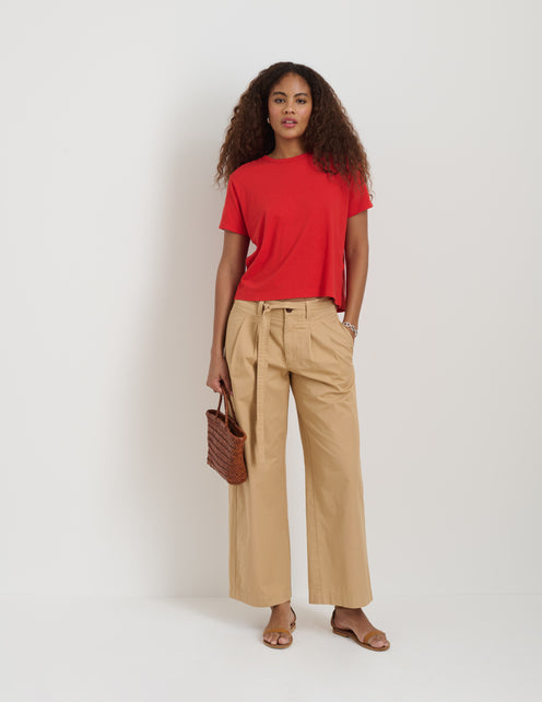 Ina Pleated Pant In Summer Twill