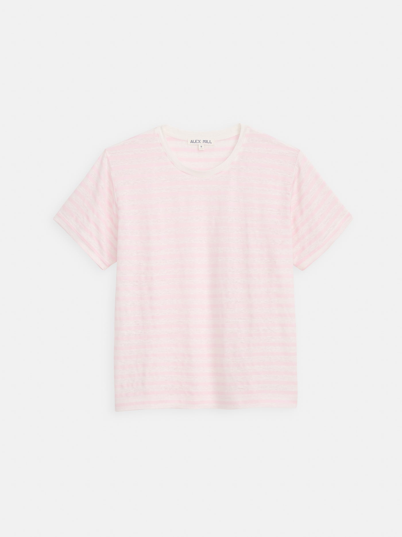 Garcon Striped Tee In Linen Cotton
