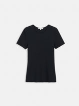 Carolyn Tee In Fine Rib