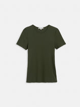 Carolyn Tee In Fine Rib