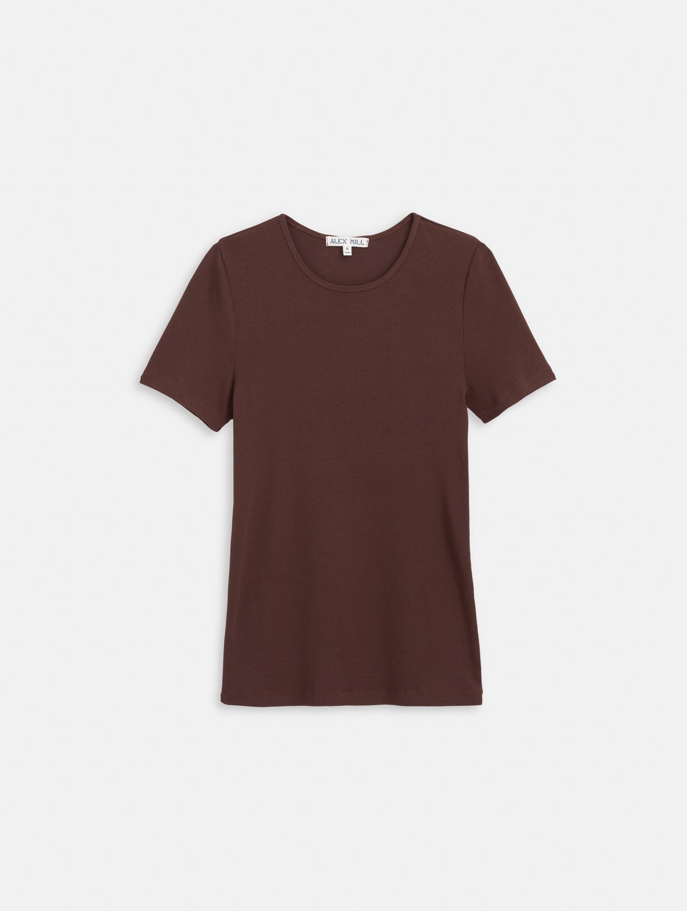 Carolyn Tee In Fine Rib