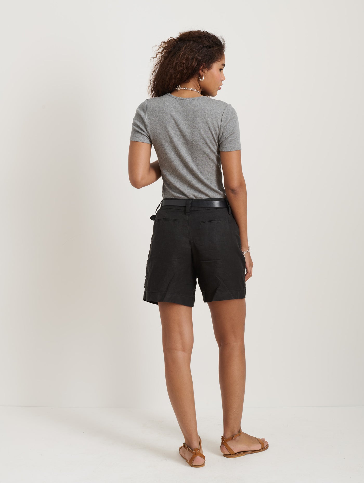 Carolyn Tee In Fine Rib