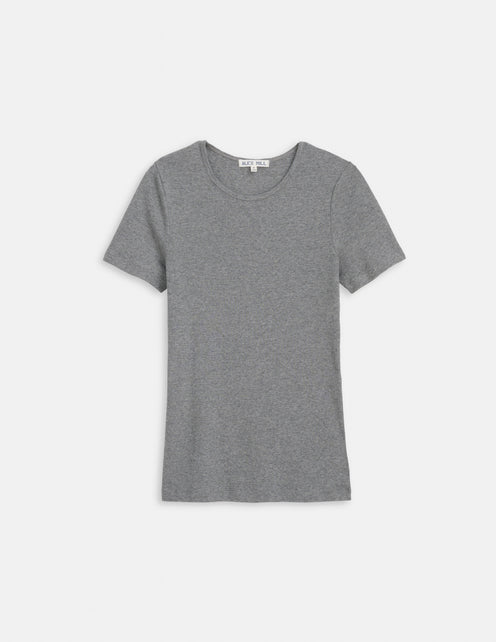 Carolyn Tee In Fine Rib