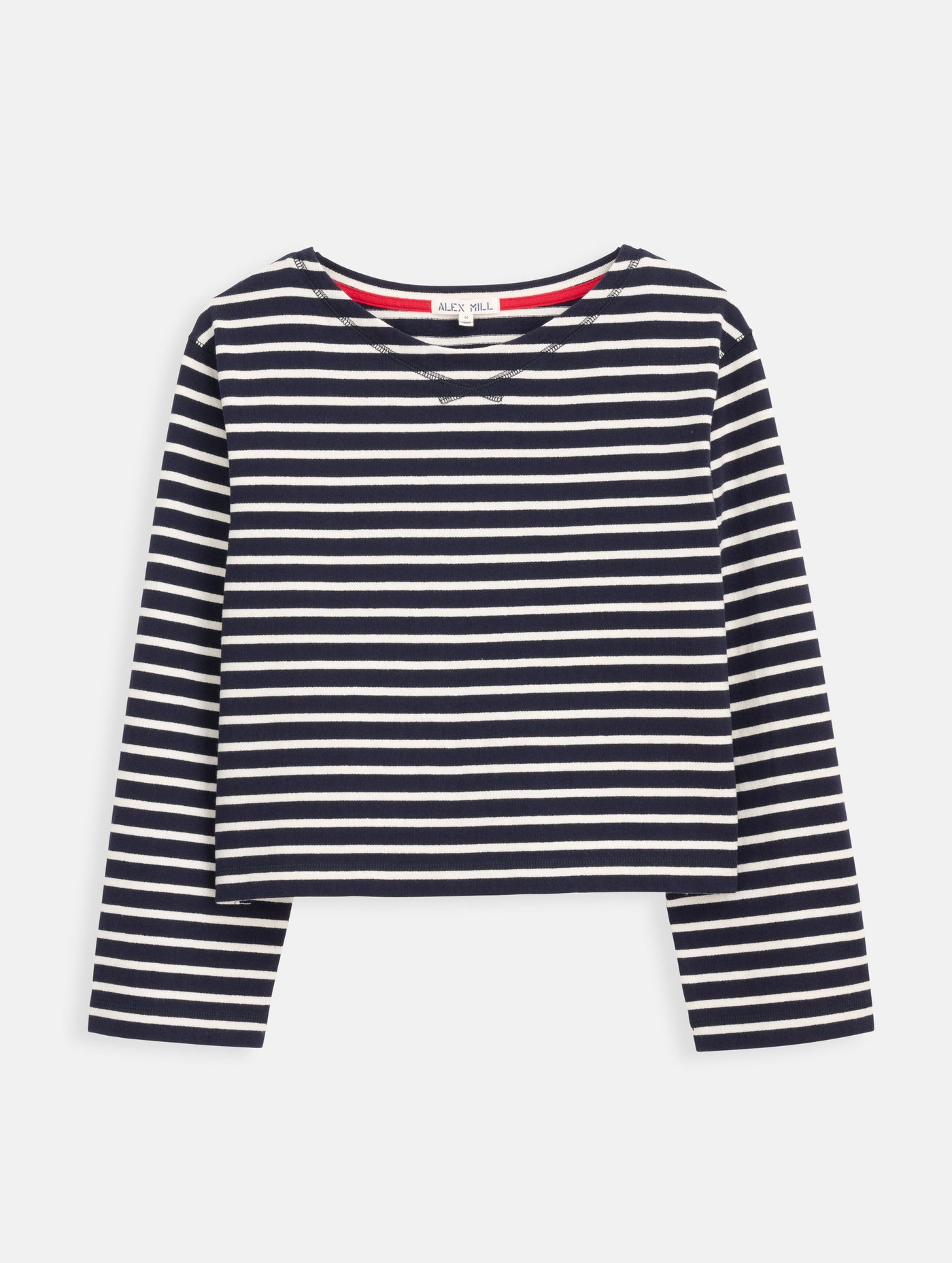 Marseille Boatneck Striped Tee In Cotton