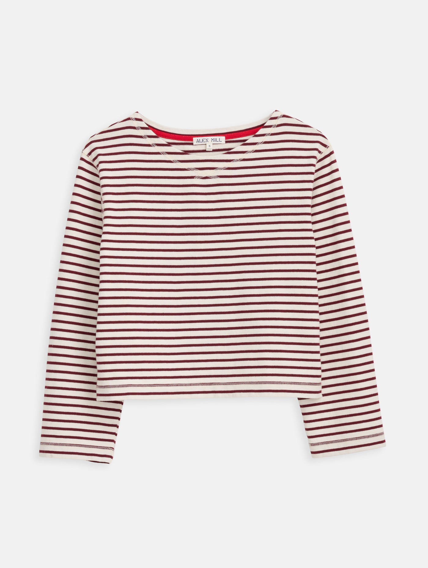 Marseille Boatneck Striped Tee In Cotton