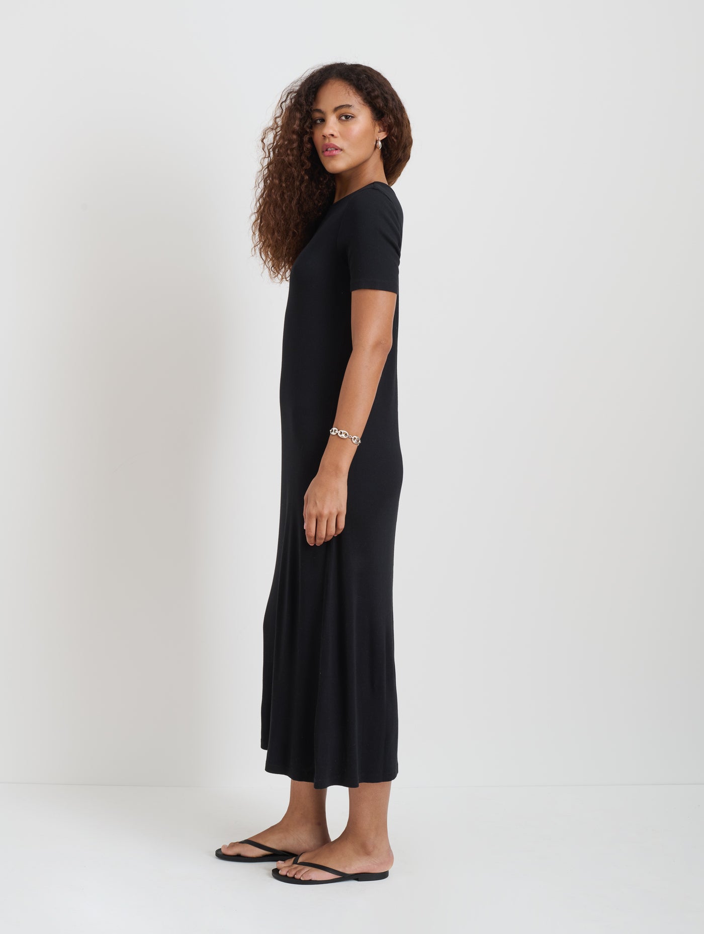 Carolyn Dress In Fine Rib