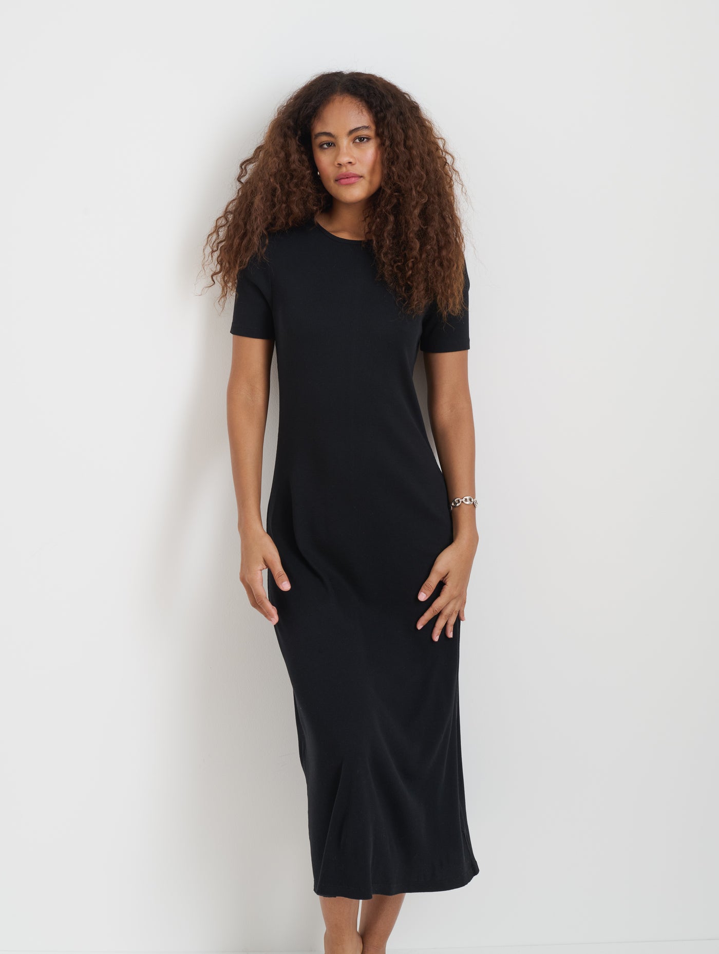 Carolyn Dress In Fine Rib