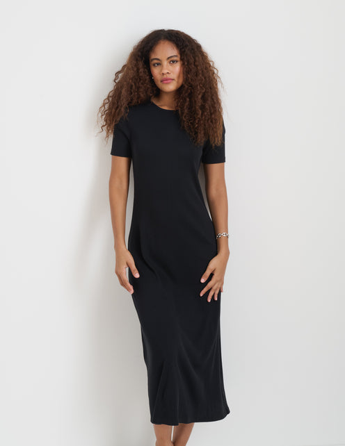 Carolyn Dress In Fine Rib